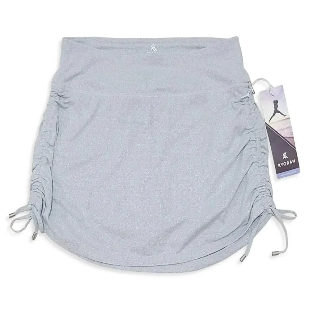 New Kyodan Elastic Waistband Built-in Shorts Ruched Side Tennis Golf Skort - Picture 6 of 10